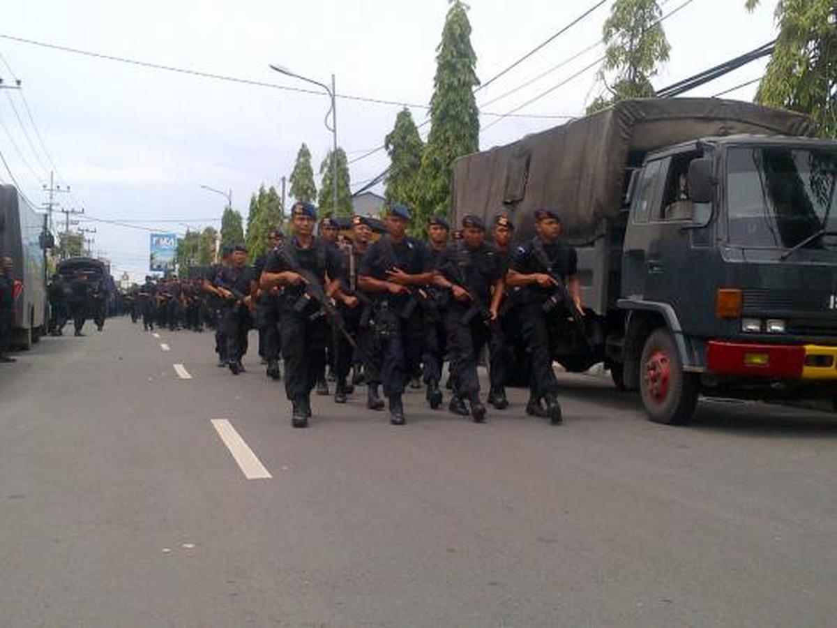Walau sepi, Pilkada Bangkalan tetap dijaga polisi