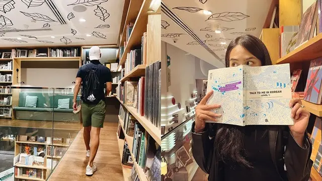 6 Momen Bulan Maudy Ayunda dan Jesse Choi di Thailand, Romantis di Perpustakaan