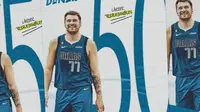 Edisi Spesial dari Dallas Mavericks untuk Luca Doncic atas Keberhasilan Raih Triple-Double ke-50nya. (Instagram/@dallasmavs)