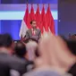 Presiden Joko Widodo menyampaikan sambutan pada Sidang Pleno Laporan Tahunan Mahkamah Agung Tahun 2019 di JCC, Senayan, Jakarta, Rabu (26/2/2020). Sidang pleno ini merupakan penyampaian laporan tahunan MA tahun 2019. (Liputan6.com/Faizal Fanani)