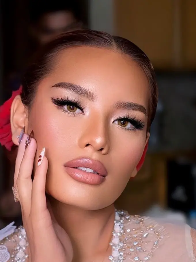 Zahwa Massaid dan Keanu saat akad nikah Aaliyah Massaid