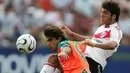 Pria kelahiran Brest, Prancis itu bersama River Plate tampil sebanyak 31 kali dengan mencetak 13 gol. (AFP/Sebastian D'Souza)