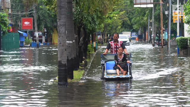 Banjir di Green Garden dan Jelambar Jakarta Barat