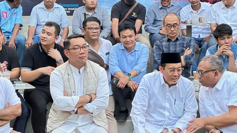 Bakal calon gubernur-wakil gubernur Jakarta, Ridwan Kamil alias RK dan Siswono.