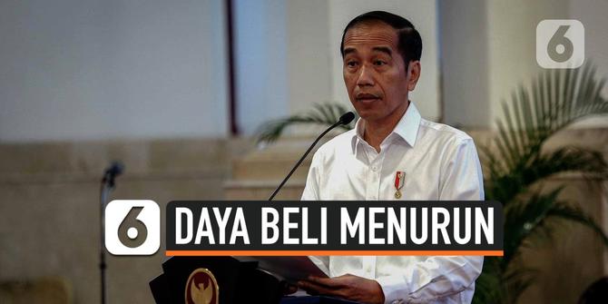 VIDEO: Jokowi Sebut Daya Beli Masyarakat Menurun