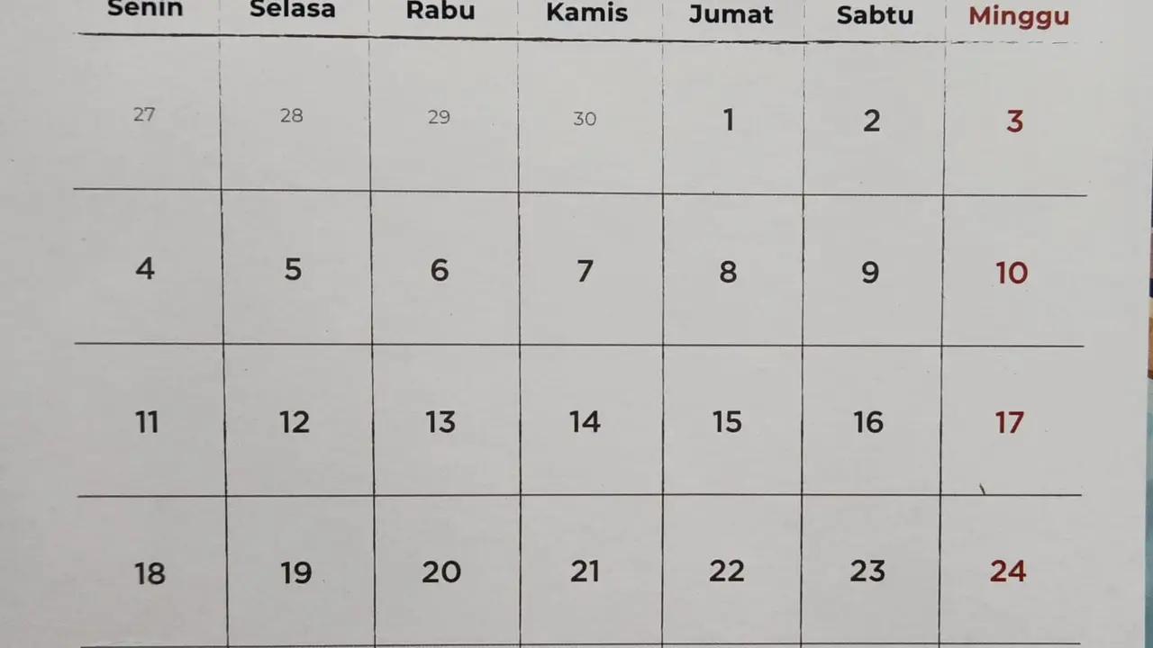 Daftar cuti bersama dan libur nasional Desember 2023