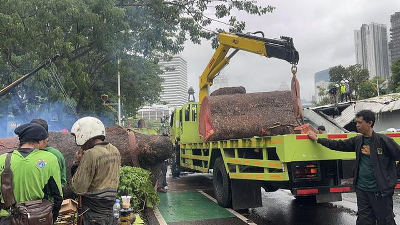 Atap Lintasan MRT Jakarta yang Rusak Parah Imbas Ditimpa Pohon hingga Ganggu Aliran Listrik