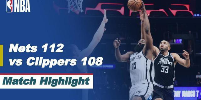 VIDEO: Highlights NBA, LA Clippers Kalah dari Brooklyn Nets 108-112