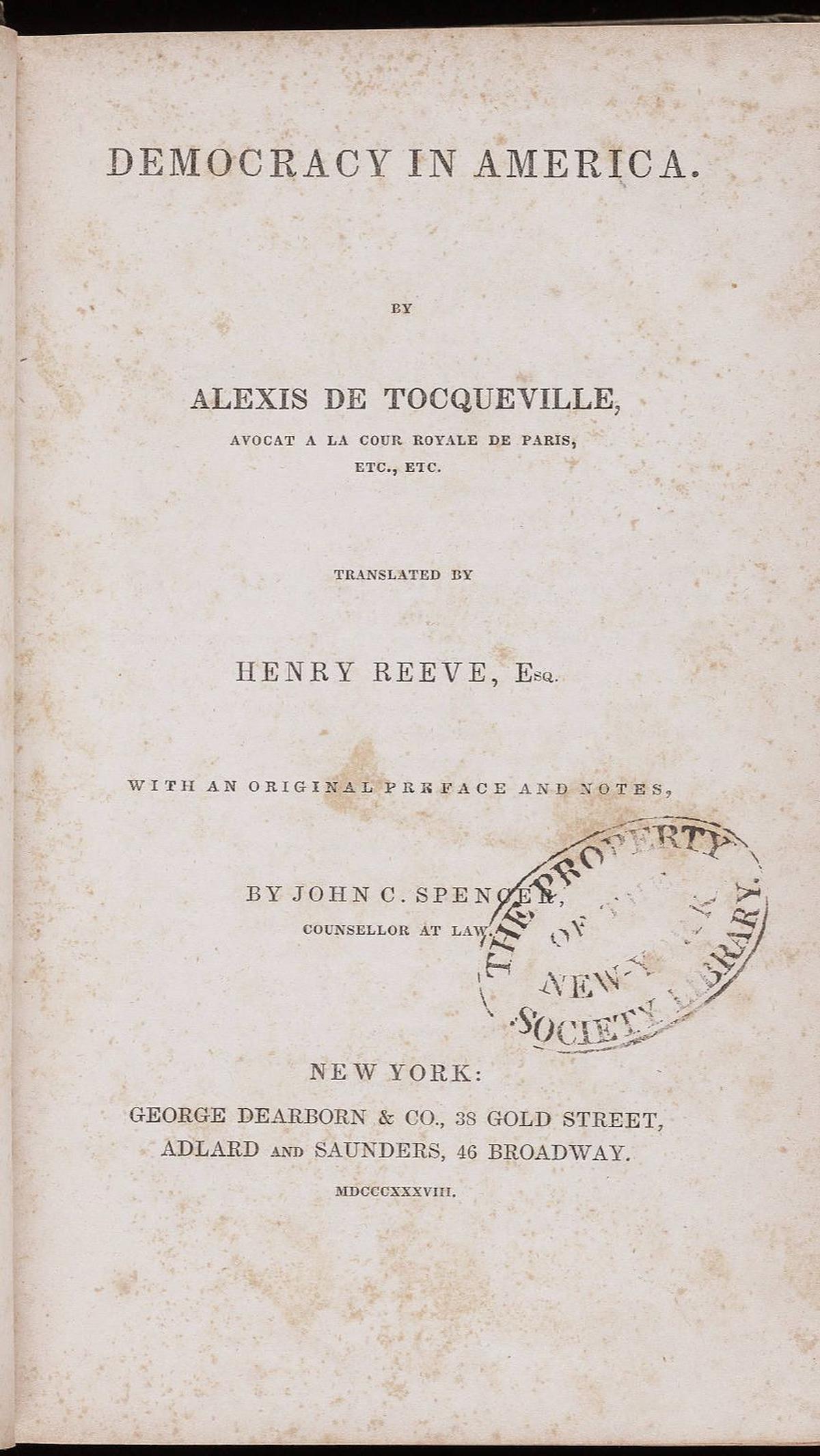 6.&nbsp;Democracy in America oleh Alexis de Tocqueville