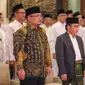 Menteri Agama RI Yaqut Cholil Qoumas bersama Ketum BKM Pusat, Prof Dr Phil H.Kamaruddin dalam pengukuhan tujuh pengurus baru BKM di Masjid Istiqlal, Jakarta Pusat, Rabu, 3 Mei 2023 (Istimewa)