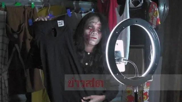 Wanita Ini Berdandan Bak Zombie Demi Jual Baju Online, Kisahnya Viral