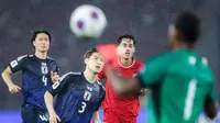 Pemain Timnas Indonesia, Rafael Struick, saat melawan Jepang pada Kualifikasi Piala Dunia 2026 Zona Asia di Stadion Gelora Bung Karno, Senayan, Jakarta, Jumat (15/11/2024) malam WIB. (Bola.com/Bagaskara Lazuardi)