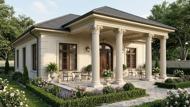 Desain Pilar Depan Rumah Klasik