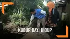 Seorang ibu di Purwakarta Jawa Barat tega mengubur bayinya hidup-hidup. Sang bayi baru berusia lima bulan, beruntung nyawanya  berhasil diselamatkan tetangga pelaku.