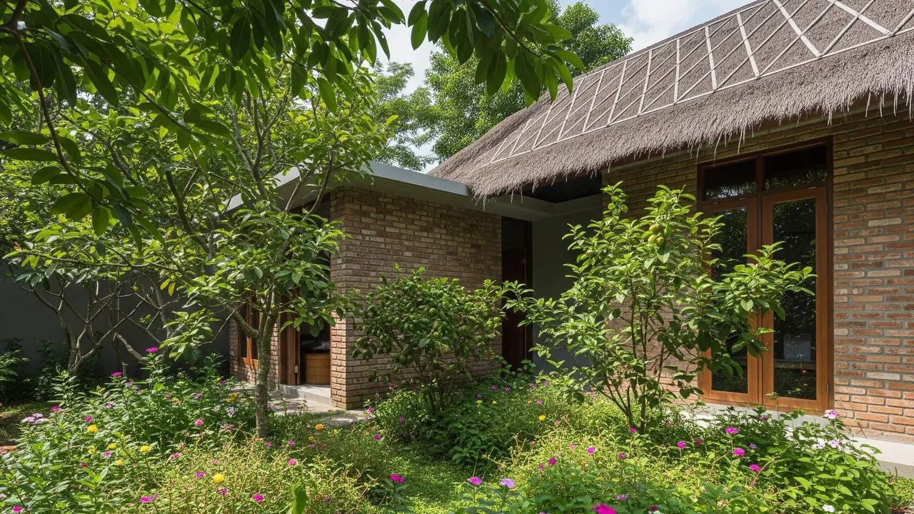 Model Rumah Sederhana dengan Taman Konsep Wild Garden Biar Natural
