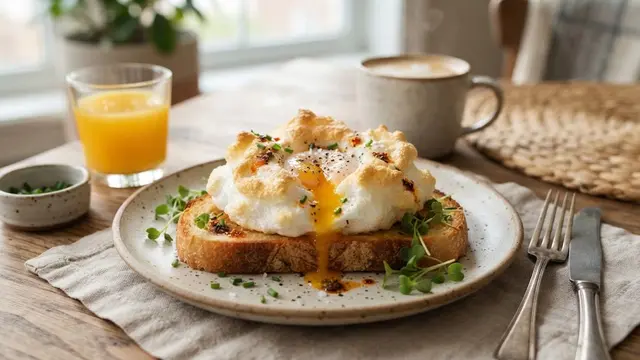Resep Telur Cloud Toast ala Brunch Cafe, Sajian Sarapan Menggugah Selera