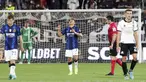 Pemain Inter Milan Alexis Sanchez (tengah) melakukan selebrasi usai mencetak gol ke gawang Spezia pada pertandingan Serie A di Stadion Alberto Picco, Spezia, Italia, 15 April 2022. Inter Milan menang 3-1. (Tano Pecoraro/LaPresse via AP)