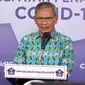 Juru Bicara Pemerintah untuk Penanganan COVID-19 di Indonesia, Achmad Yurianto saat konferensi pers Corona di Graha BNPB, Jakarta, Sabtu (13/6/2020). (Dok Badan Nasional Penanggulangan Bencana/BNPB)