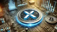 Ilustrasi&nbsp;kripto XRP. (Foto by AI)