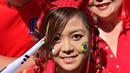 Fans Korea Selatan di stadion sebelum dimulainya pertandingan Grup H antara Korea Selatan dan Aljazair di Stadion Beira-Rio di Porto Alegre pada 22 Juni 2014 (AFP PHOTO/JUNG YEON-JE)