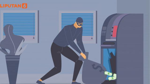 Banner Infografis Satpol PP Bobol Rp 50 Miliar di ATM Bersama