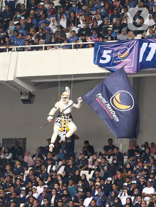 Diketahui, hari ini Partai NasDem menggelar Apel Siaga Perubahan yang bersamaa dengan HUT Ketua Umum, Surya Paloh. (Liputan6.com/Angga Yuniar)