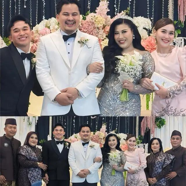 Potret Kalung Silver Ayu Ting Ting saat Hadiri Pernikahan Boiyen
