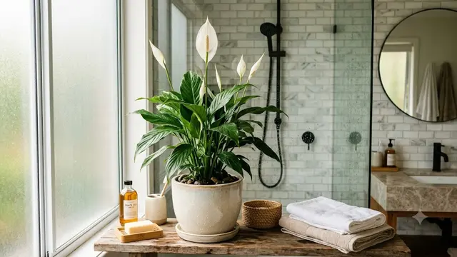 Tanaman Peace Lily (Spathiphyllum)/AI Generated