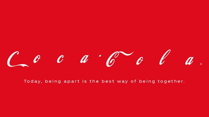 Merek ternama mendukung social distancing. Dok: Coca Cola
