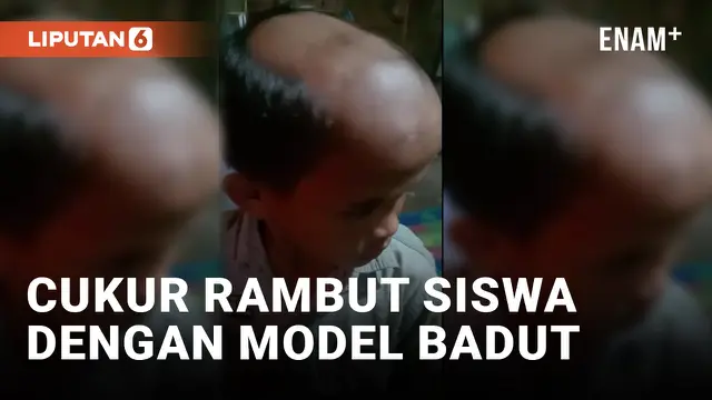 VIDEO: Viral! Guru SMP Cukur Rambut Siswanya dengan Model Badut