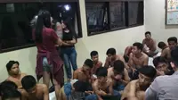 22 remaja diamankan karean pesta miras (Fauzan/Liputan6.com)