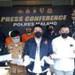 Konferensi pers penangkapan pelaku jual beli benih lobster ilegal (Liputan6.com/Fauzan)
