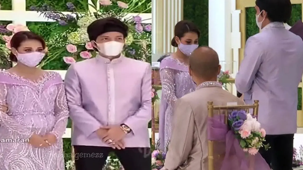 7 Momen Lamaran Atta Halilintar dan Aurel Hermansyah, Serasi dengan Busana Ungu