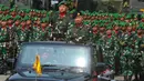 Panglima Tentara Nasional Indonesia (TNI) Jenderal Agus Subiyanto saat meresmikan pembentukan Batalyon Penyangga Daerah Rawan (Yon PDR) di Lapangan Monumen Nasional (Monas), Jakarta, Rabu (2/10/2024). (merdeka.com/Arie Basuki)