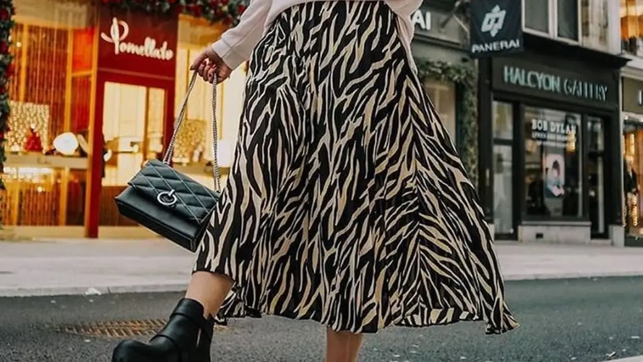 Stylish dengan Mix and Match Outfit Motif Zebra