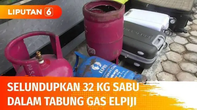 Upaya penyelundupan 92 kilogram sabu berhasil digagalkan polisi, sebanyak 32 kilogram di antaranya dimasukkan para kurir narkoba ke dalam tabung gas elpiji.