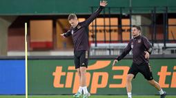 Jerman telah memainkan tiga laga uji coba bersama pelatih baru Julian Nagelsmann. (Joe Klamar / AFP)
