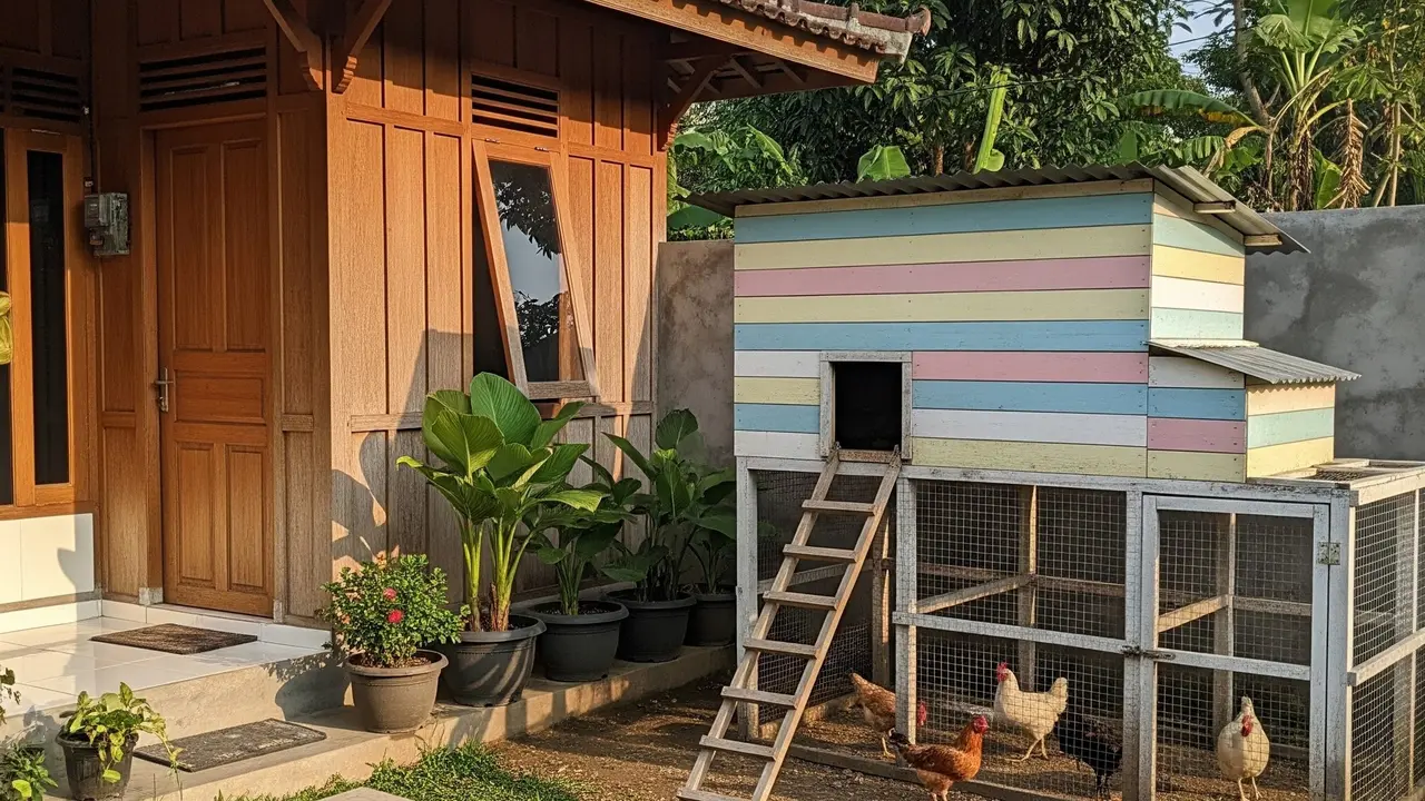 9 Model Kandang Ayam Estetik Ala Farmhouse yang Cocok untuk Rumah Desa