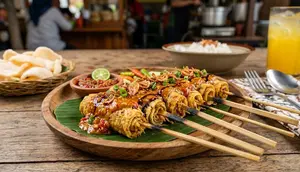 Resep Sate Telur Gulung Pedas yang Gurih dan Berserabut