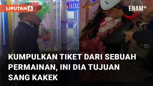 VIDEO: Kumpulkan Tiket dari Sebuah Permainan, Ini Dia Tujuan Sang Kakek Bikin Kagum