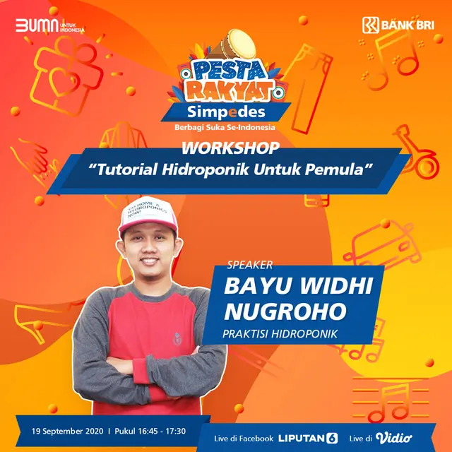 Bayu Widhi Nugroho di Pesta Rakyat Simpeder 2020.
