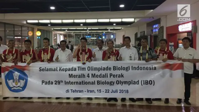 VIDEO: Pelajar Indonesia Rebut 4 Medali Olimpiade Biologi