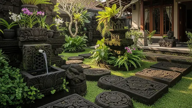 Batu Candi di Halaman Rumah