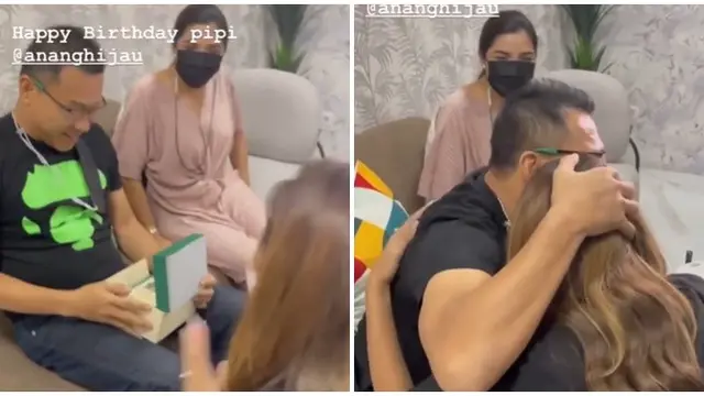 6 Momen Kejutan Ulang Tahun Anang Hermansyah ke-52, Dapat Kado Mewah dari Aurel