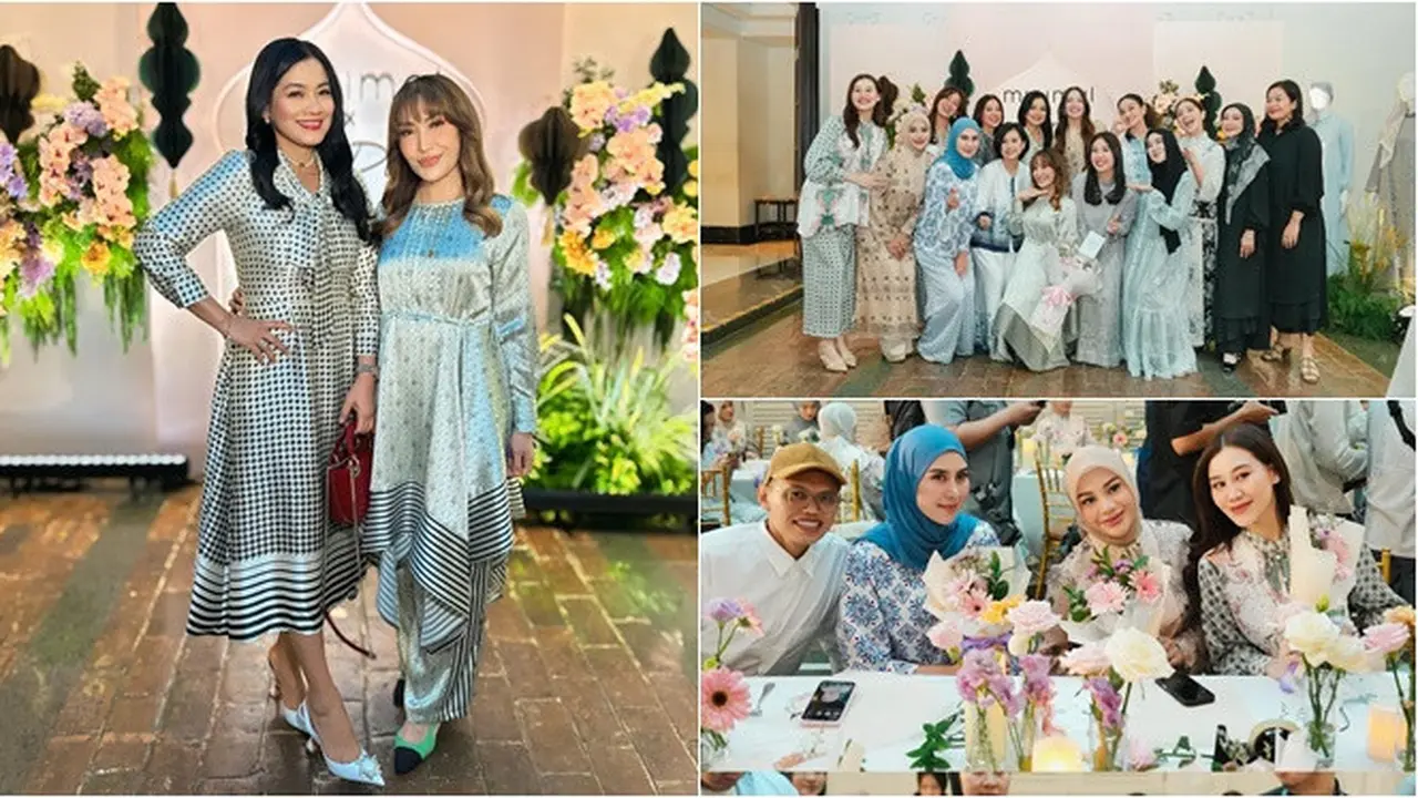 6 Potret Artis di Acara Kolaborasi Busana Koleksi Ramadhan Ayu Dewi, Ada Geng Cendol