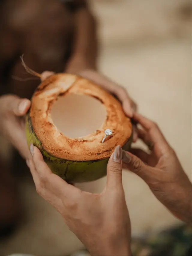 Resmi Dilamar! Sean Gelael Lamar Hana Malasan dengan Cincin Berlian di Tepi Pantai