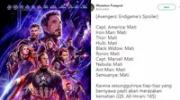 8 Spoiler Avengers: Endgame ala Netizen Ini Bikin Susah Nahan Ketawa