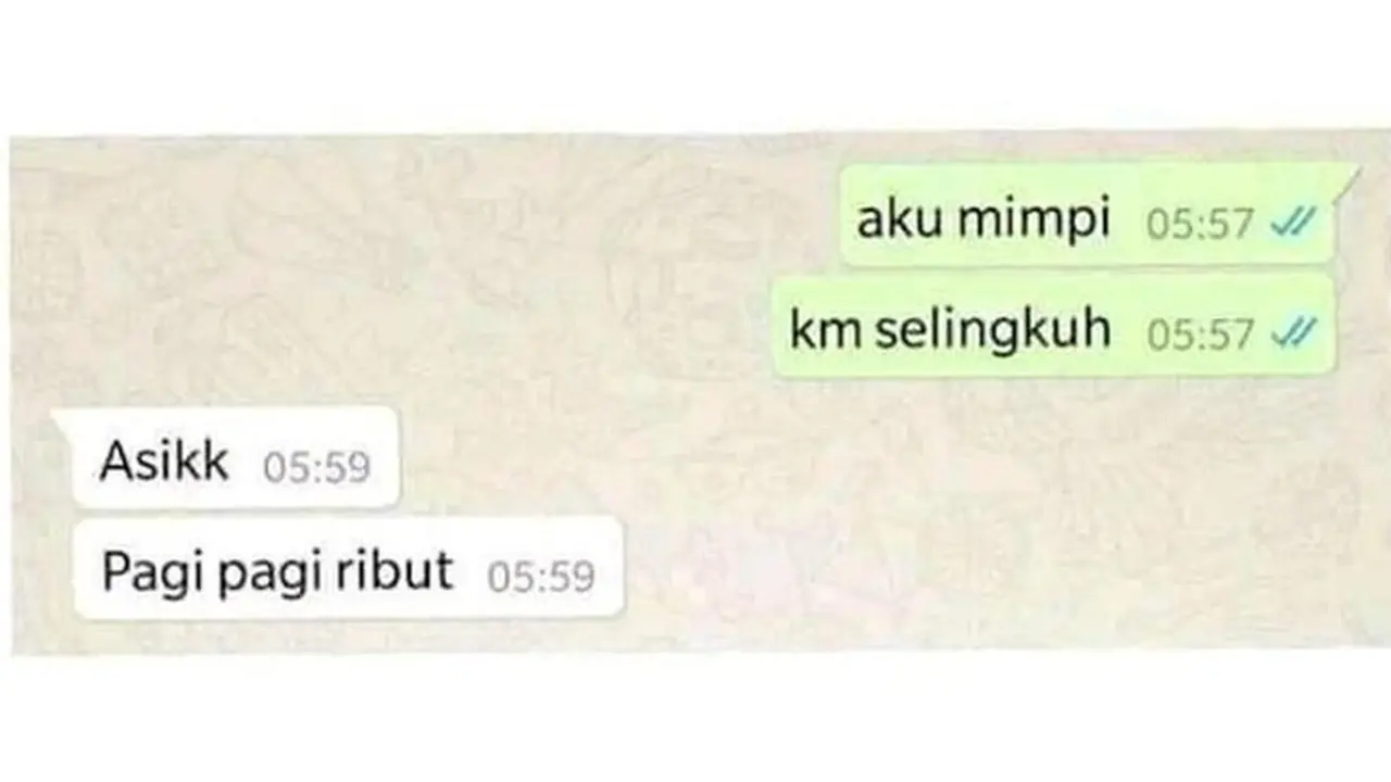 6 Chat Cerita Tentang Mimpi ke Pacar Ini Bikin Tepuk Jidat