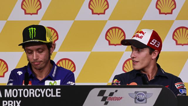 Ekspresi Rossi dan Marquez Di Sepang