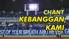 Berita video bernyanyi lagu Bobotoh Persib, "Kebanggaan Kami". Seperti apa chant tersebut?